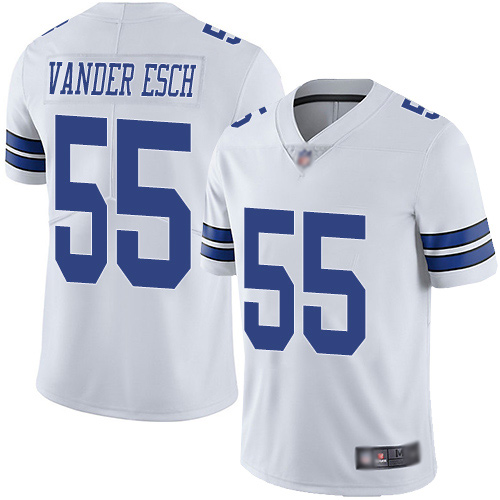 Men Dallas Cowboys Limited White Leighton Vander Esch Road 55 Vapor Untouchable NFL Jersey
